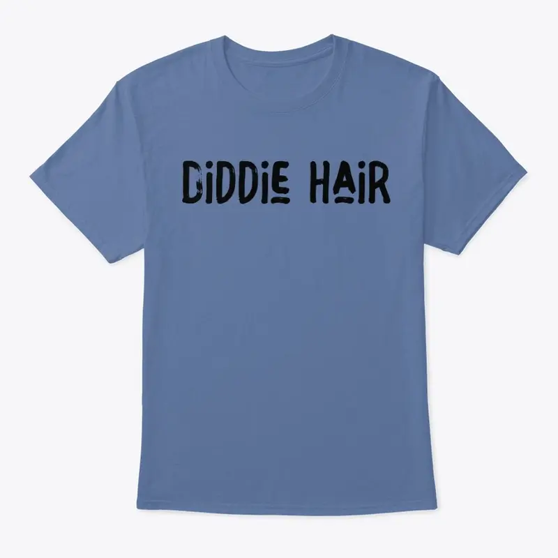 Classic Diddie Hair T-Shirt Black logo